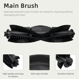 Liveryde Replacement Compatible with Honiture G20, G20 Pro, for Laresar Evol 3 Vacuum Cleaner Robots, 1 Main Brush, 4 Side Brushes, 4 HEPA Filters, 2 Wipes Accessories Replacement Parts