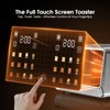 Foyoconven Touch Screen Toaster 4 Slice, Digital Smart Dual Control