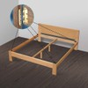Surface Mounted Bed Rail Brackets-Bed Frame Hardware for Wood Bed