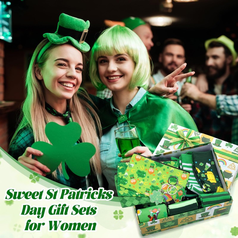 Dansydaisy 30 Pcs St Patrick's Day Gift Sets Makeup Bags