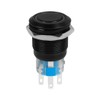 Larcele 19mm Push Button Switch with Light Indicator Self Locking