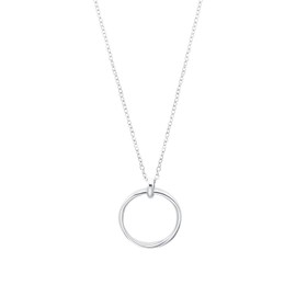 s.Oliver 2032532 Women's Necklace with Pendant Stainless Steel 50 + 3 cm Silver Comes in Jewellery Gift Box, Stainless Steel, No Gemstone