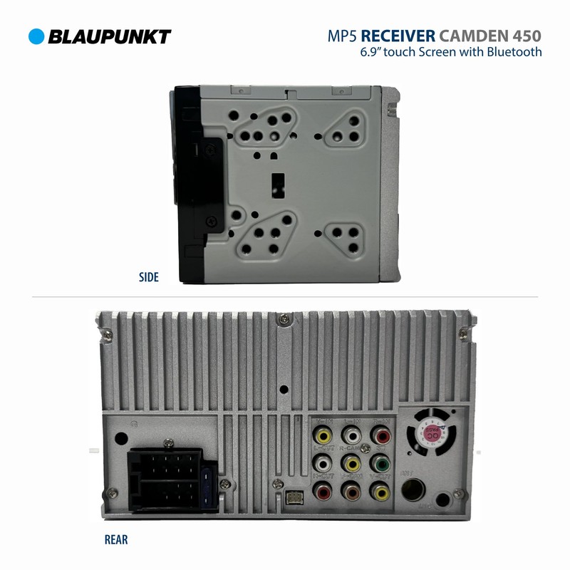 BLAUPUNKT 7” Camden 450 2DIN in-Dash Bluetooth Mechless Digital Multimedia