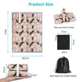 flintronic Folding Seat Mat, 2 Packs Waterproof Oxford Cloth Seat Mat, Thermally Insulated Portable Seat Mat, Moistureproof Seat Cushion for Outdoor Camping Park Beach Traveling