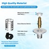 Hygie Rinse Upgraded Bathroom Sink Stopper Hair Catcher with 2-Layer