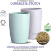 Shopwithgreen Wheat Straw Dinnerware Sets, 20 PCS Microwave Unbreakable Plates