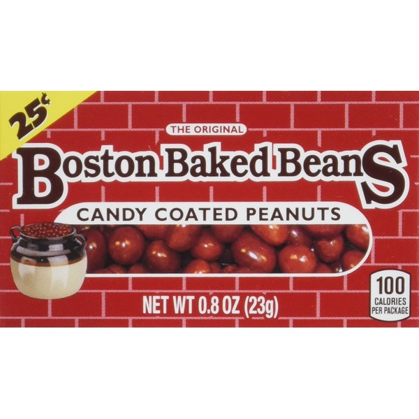 Boston Baked Beans Candy Coated Peanuts 0.8 Ounce Pack of 24