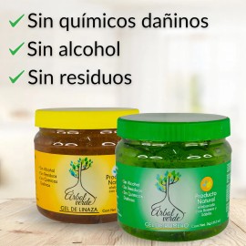 Gel De Linaza De 1 Kg + Gel De Romero 1kg Árbol Verde