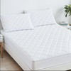 ZOUK Quilted Small Double Mattress Protector, Hypoallergenic, Extra Deep Mattress
