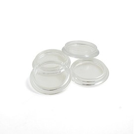 Design61 Furniture Coasters for Round Furniture Feet Roller Coasters Piano Coasters Floor Protection Caps for Feet up to 23 mm Pack of 4 Crystal Clear