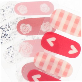 FOMIYES 3sets Semi-Cured Gel Nail Stickers Easy Apply Nail Art Stickers 5sheets*3