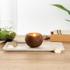Restaurantware-Coco Casa 3.9 x 2.8 Inch Coconut Shell Candles, 10