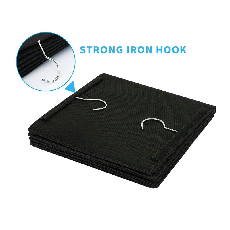 BrilliantJo Hanging Storage, 5 Compartments, Camping Wardrobe Organiser with Iron