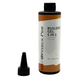 Optimus Pro Builder Gel 5 in 1 soak off UV/LED 240ml/8oz