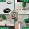 KURSTOL Diamond Core Drill Bits Kit - 10pcs 6/8/10/25/35/50/65mm+2" Beveling