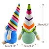 Godeufe Set of 2 Summer Beach Gnome Figures Spring Decoration