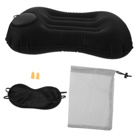 KICHOUSE 1 Set Inflatable Travel Pillow for Airplanes Road Trips Ultralight Camping Neck Pillow Quick Inflation Comfortable Resting Support Material for