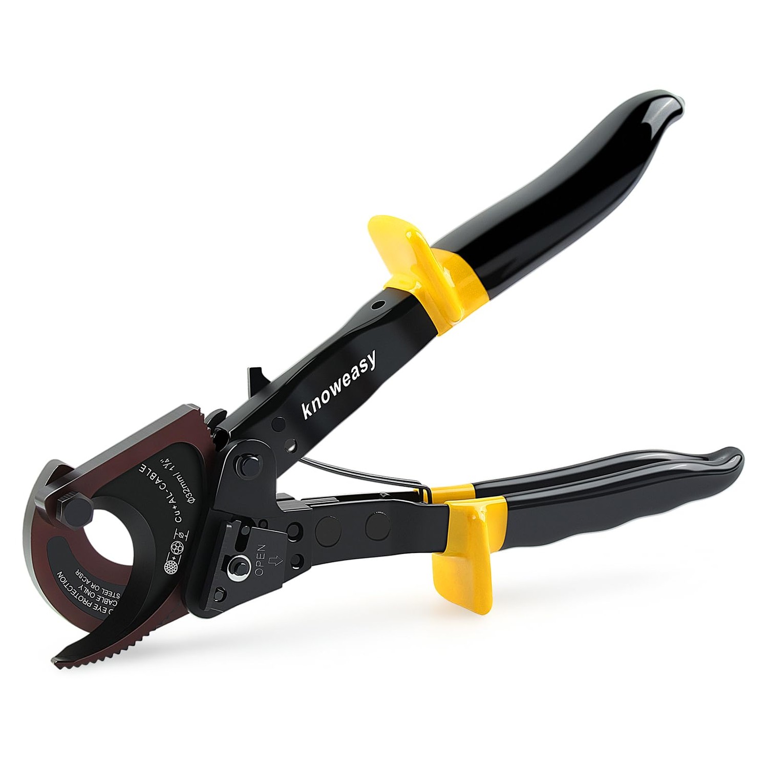 Ratchet Cable Cutter,Knoweasy Upgraded Cable Cutter and Ratchet Wire ...