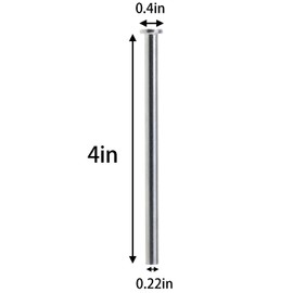 MEETOOT 4PCS 4 Inch Stainless Steel Straight Hinge Pin for Door Hinges