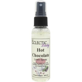 Hot Chocolate Linen Spray, 2 ounces - Eclectic Lady Sheet and Linen Spray - No Artificial Colors, Parabens, or Preservatives - Long-Lasting Scent for Bed, Fabric & Pillow