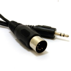kenable 5 Pin Din Plug To 3.5mm Jack Stereo Plug Audio Cable 2m [2 metres]
