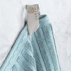 Superior Cotton 6-Piece Solid and Ribbed Towel Set, Face Towels