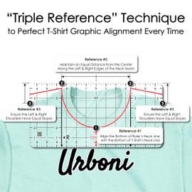 (3-Kid Sizes) Tshirt Ruler Guide Vinyl Alignment – T Shirt Measurement Tool, Center Placement Guide for Heat Press, Shirt Ruler, Left Chest Logo, DTF, HTV, Sublimation, Shirt Alignment Tool