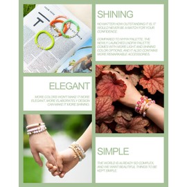 Clay Beads 2 Boxes Bracelet Making Kit - 24 Colors Polymer Clay Beads for Jewelry Making kit with Gift Pack - for Girls - Heishi Disc Beads