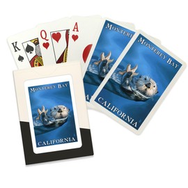 Monterey Bay, California, Sea Otter (52 Playing Cards, Poker Size Card Deck with Jokers)