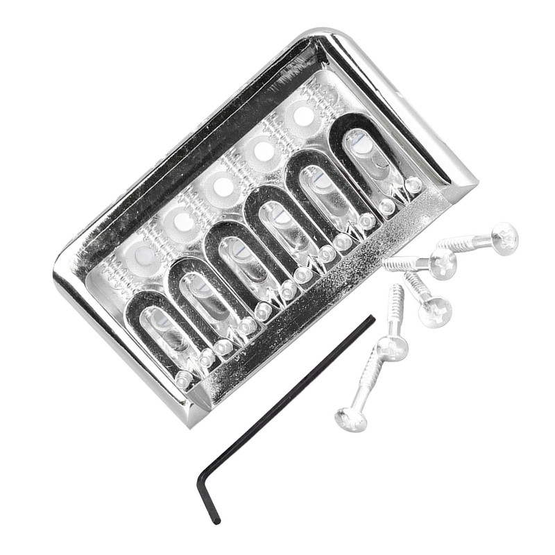 Fixed Hardtail Guitar Bridge U Shape Saddle Bridge Replacement Metal