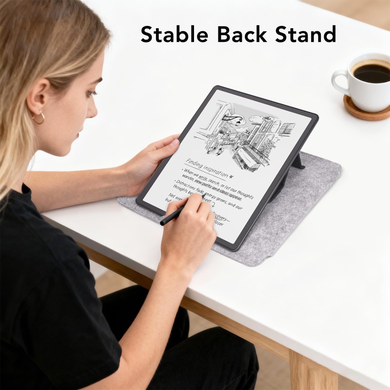 RSAquar Felt Briefcase for Kindle Scribe 11" (2025) – Lightweight