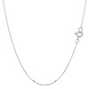 10k Solid Real Gold Mirror Box Chain Necklace, 0.45mm (20