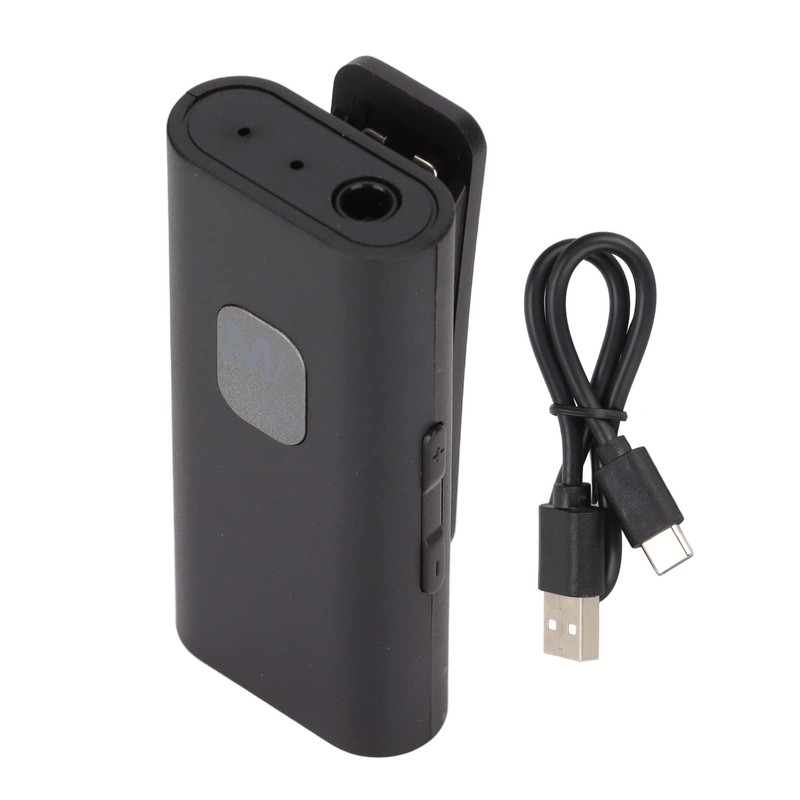 Bluetooth Aux Adapter, Clip On Wireless Bluetooth 5.0 Receiver, 3.5mm