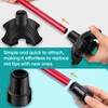 EVENABLY Heavy Duty Quad Cane Tip with Metal Insert -
