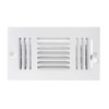 EZ-FLO 61615 Three-Way Sidewall/Ceiling Register, 12 inch x 6 inch