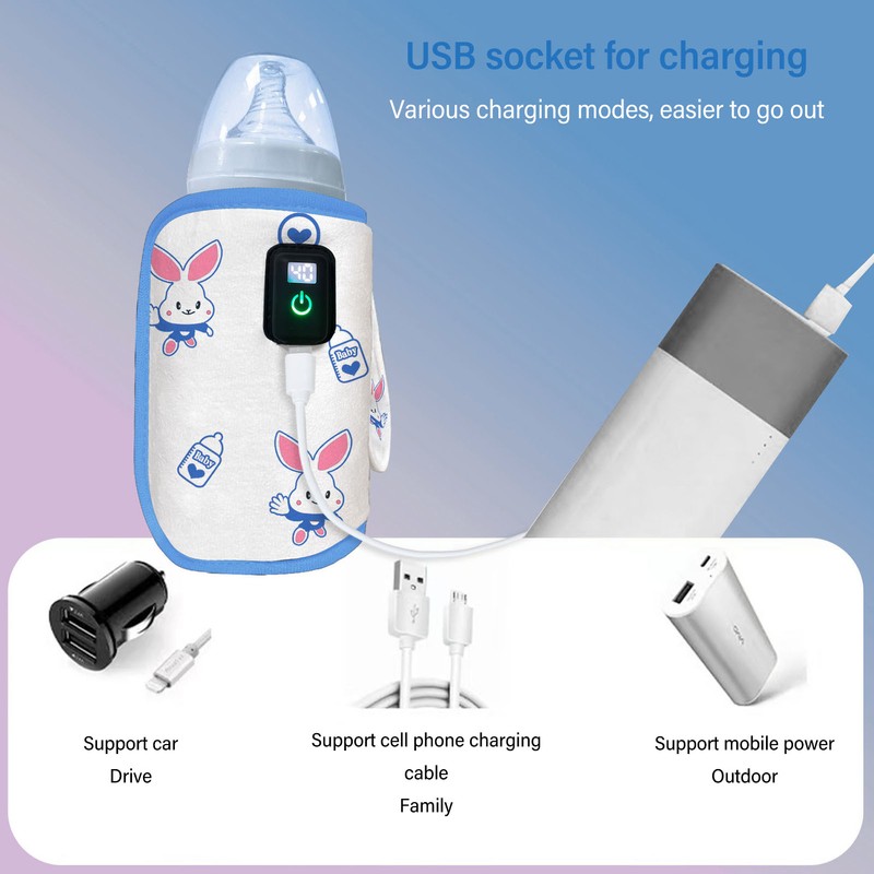 USB Milk Bottle Cover Rabbit Model Universal 21 Speed Digital