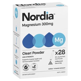 Nordia Magnesium 300mg Unflavoured Powder 28 Sachets