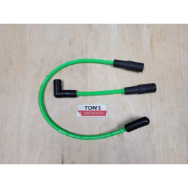 Ton's 99-17 8mm Hot Lime Green SPARK PLUG WIRES HARLEY SOFTAIL DYNA FX FXD