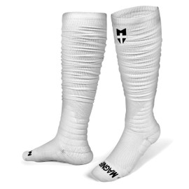 Magnify Sportswear Scrunch Football Socks for Athletes of Faith - Padded Extra Long Sport Socks for Men, Youth & Boys