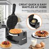 Waffle Maker, Rotating Belgian Waffle Maker, 180° Flip Waffle Iron,