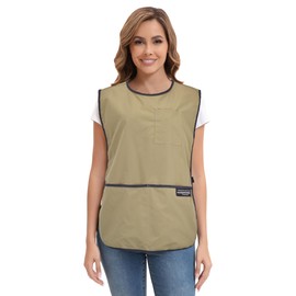 Nanxson Unisex Cleaning Apron with Pockets Chef Kitchen Aprons Tabard Apron Workwear for Coffee Shops Hairdressers Pet Shops