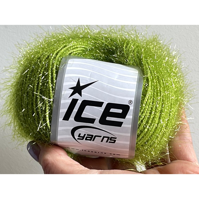 Spring Green Sparkle Soft - Ice Yarns Metallic Lurex Nylon