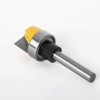 Wolfride Cleaning Bottom Router Bit, Carbide Blade Trimmer Bit, 0.25