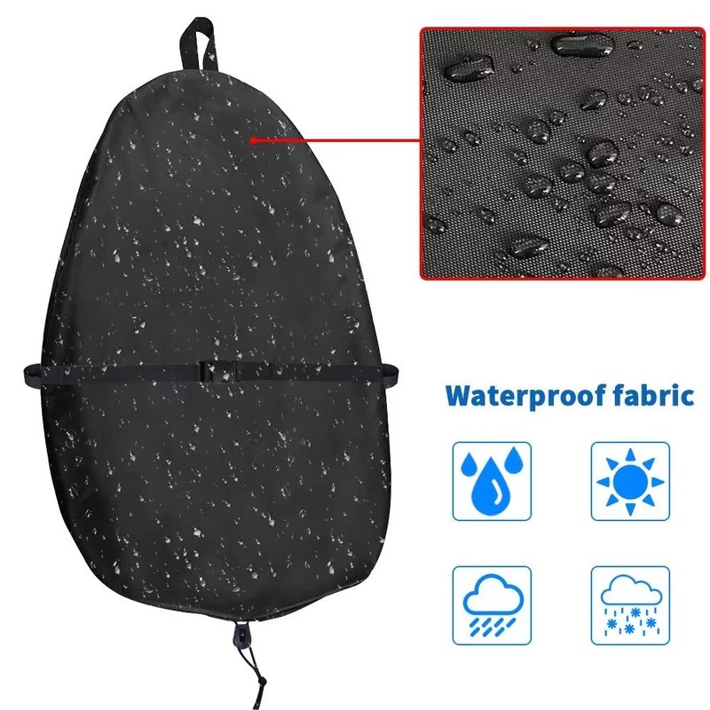 Chuanke Kayak Cockpit Cover UV60+ 420D Oxford Adjustable Canoe Dust-Proof