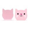 Lovely Pink Cat Kids Bookends Student Book Ends Cartoon Metal