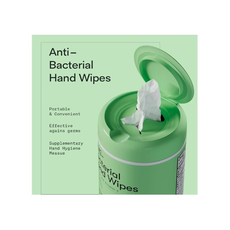 Biopure 2 Antibacterial Hand Wipes Fresh Morning Breeze 100 CT