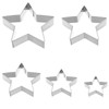 5PCS Star Cookie Cutter Set Stainless Steel Five-Pointed Stars Edge