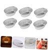 COLLBATH 125Pcs Oval Tinfoil Bowls Baking Trays Stackable Storage for