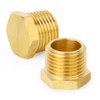 TAISHER 15PCS Brass Outer Hex Thread Socket Pipe Plug Fitting