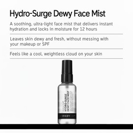 The INKEY List The INKEY List Hydro-Surge Dewy Face Mist 2.6 fl oz, Hydration Boosting Spray, Fragrance-Free & Alcohol-Free, Gentle Formula for Sensitive Skin, On-The-Go Application, Vegan Friendly